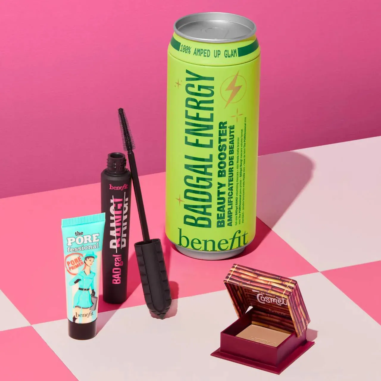 Benefit Cosmetics BADgal Energy: Mascara, Pore Primer & Bronzer Trio