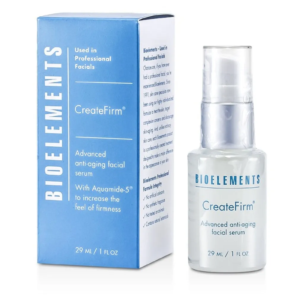 BIOELEMENTS - CreateFirm - Advanced Anti-Aging Facial Serum (For Very Dry, Dry, Combination, Oily Skin Types)