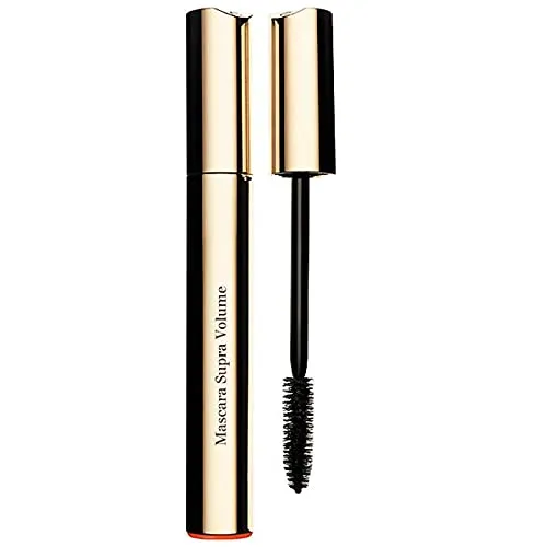 Clarins Supra Volume Mascara | Award-Winning | Volumizing and Lengthening | Double Volume Effect | Visibly Thickens and Smoothes Lashes | Clump-Free and Smudge-Proof | Long-Wearing | 0.2 Ounces