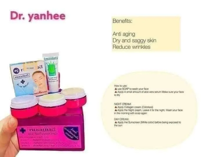 Dr. Yanhee Anti-Aging Facial Set - Purple/Pink set