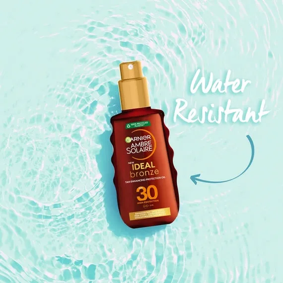 Garnier Ambre Solaire Ideal Bronze Tan Enhancing Protection Oil Spray SPF30 150ml