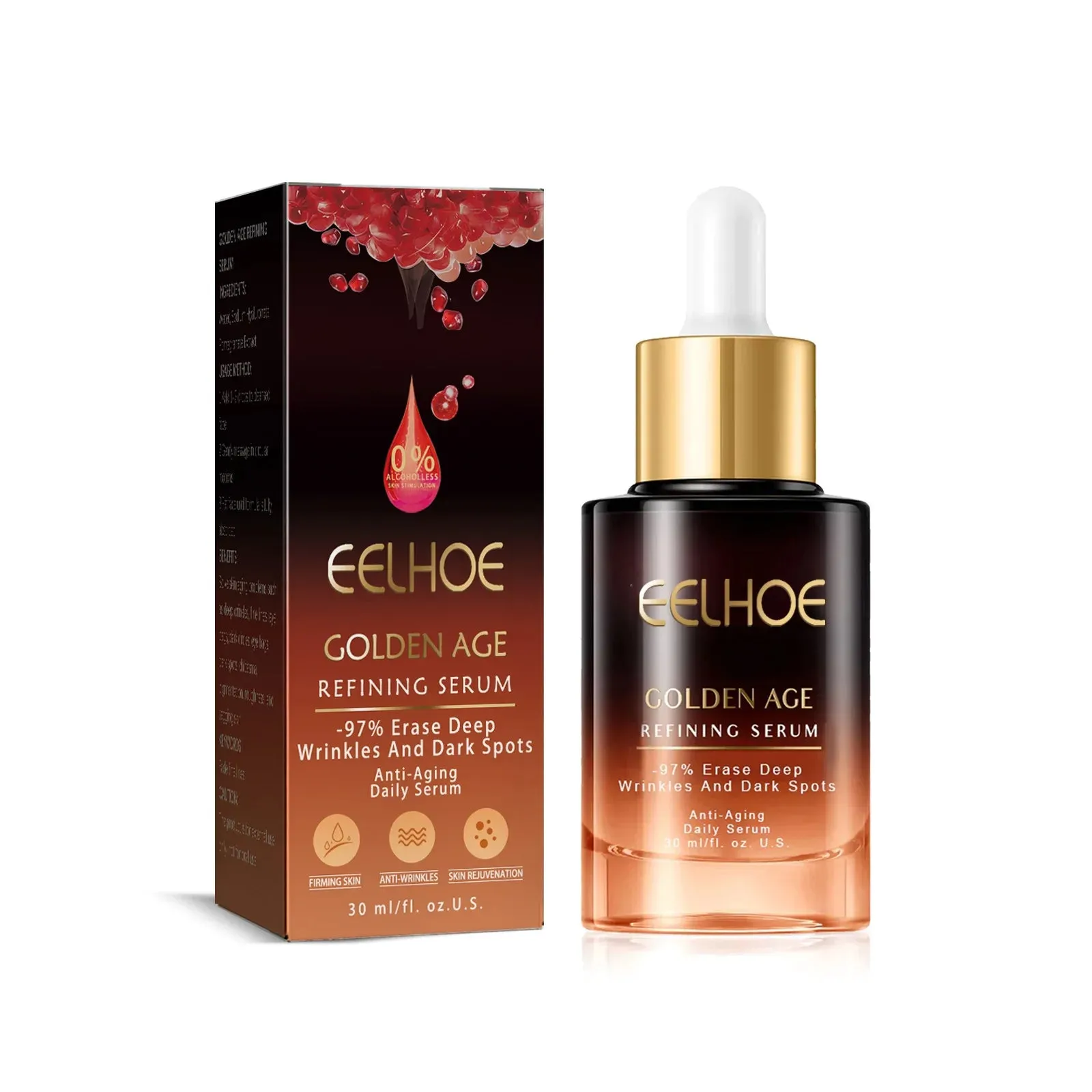 Instant Wrinkle Removal Serum – Firming & Lifting, Anti-Aging, Fine Line Reduction, Puffiness Relief, Moisturizing & Brightening Face Care