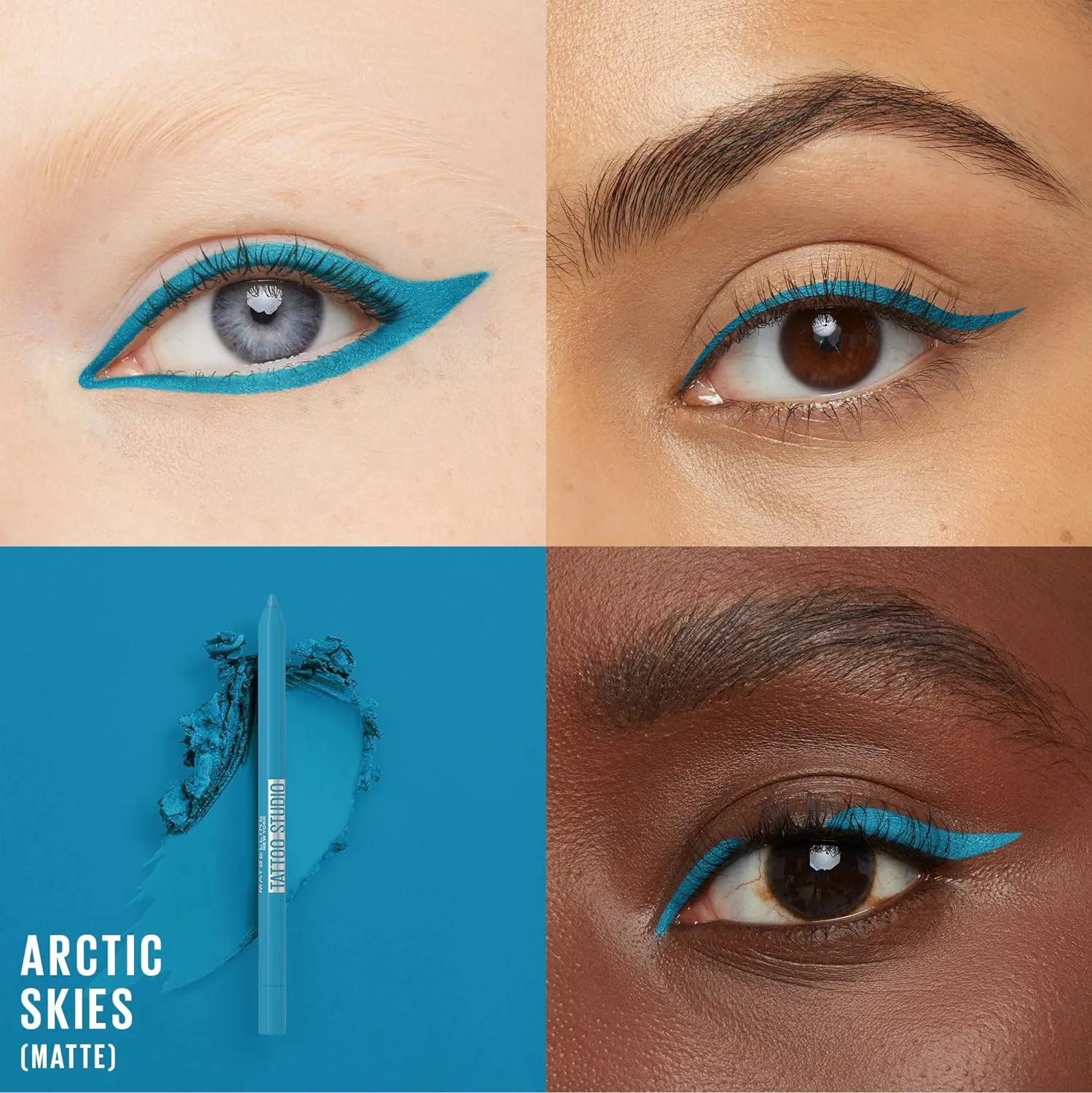 MAYBELLINE Tattoo Studio Long-Lasting Sharpenable Waterproof Eyeliner Pencil,