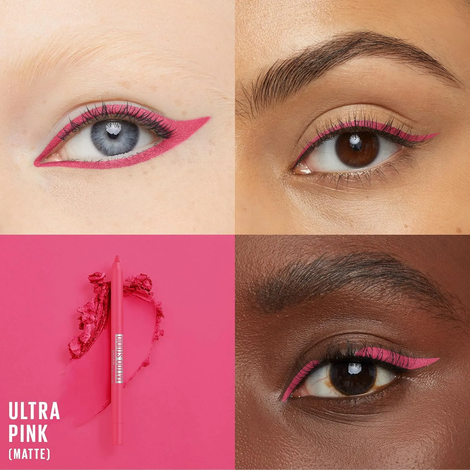 MAYBELLINE Tattoo Studio Long-Lasting Sharpenable Waterproof Eyeliner Pencil,
