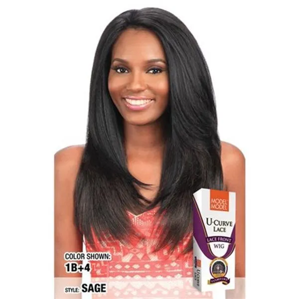 Model Model U Curve Lace Front Wig - L54SA SAGE - Clearance