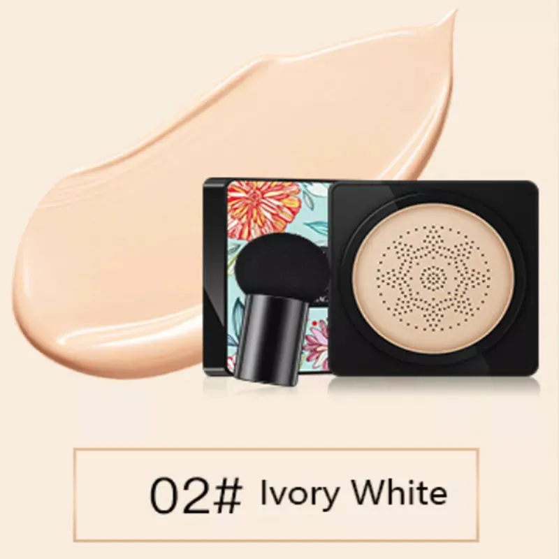 Mushroom Head Air Cushion, CC Cream: Natural Moisturizing Foundation, Concealer, Whitening, Oil-Control Makeup Cosmetics BB Cream.