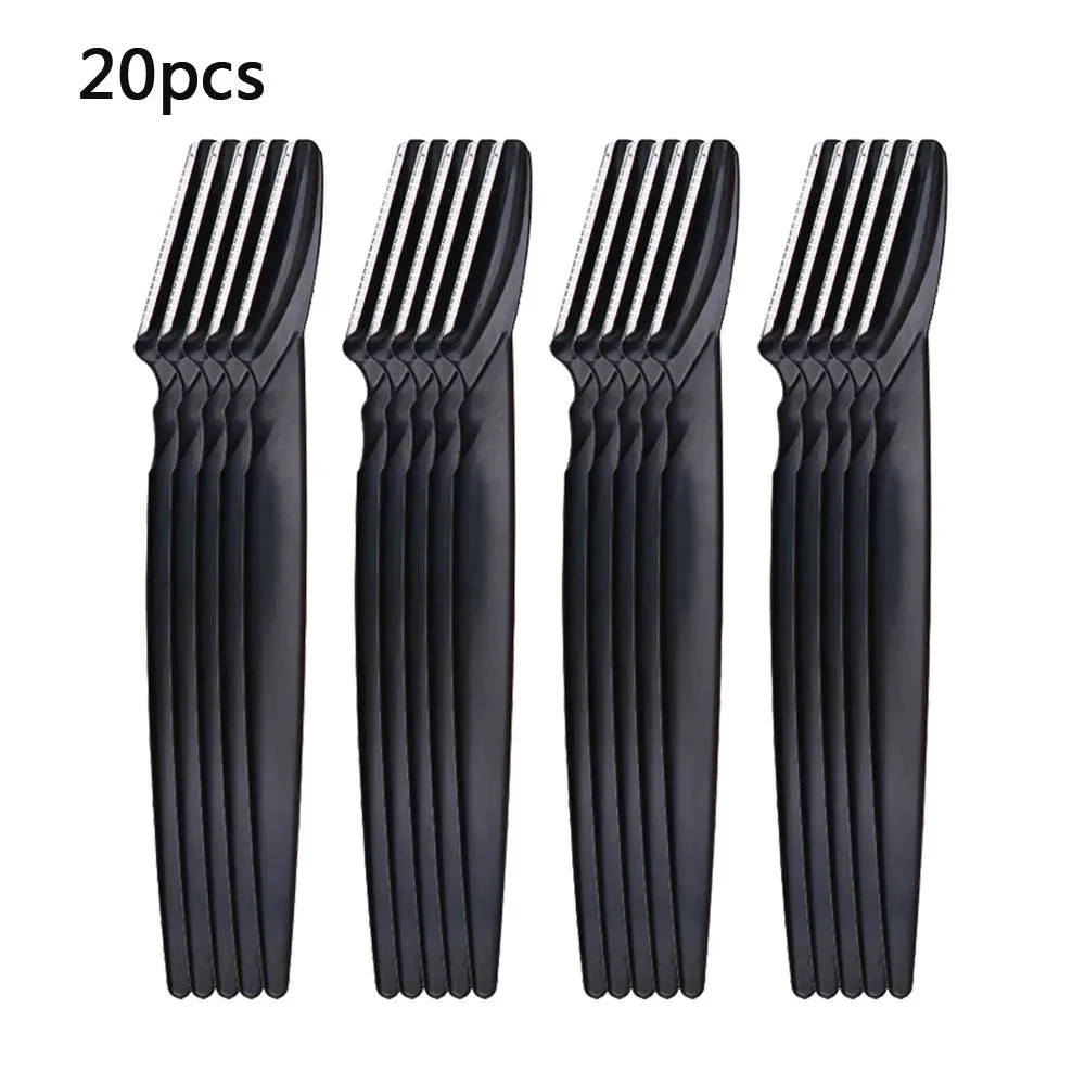 Portable Eyebrow Trimmer Knives – Face Razor Hair Remover Epilation Cutter Shaver Blades & Makeup Tool