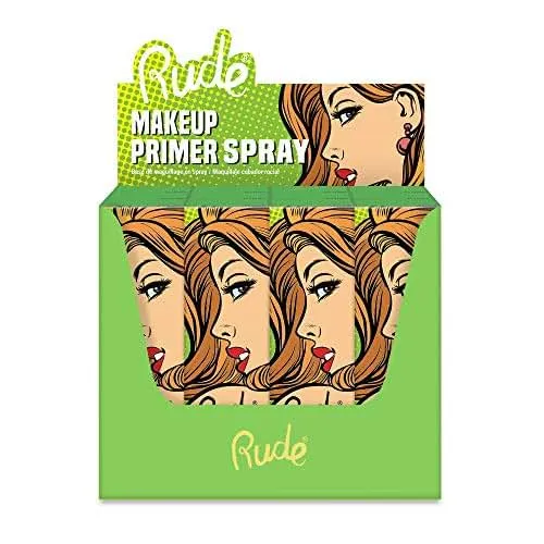 RUDE Make Up Primer Spray Paper Display Set, 12 Pieces