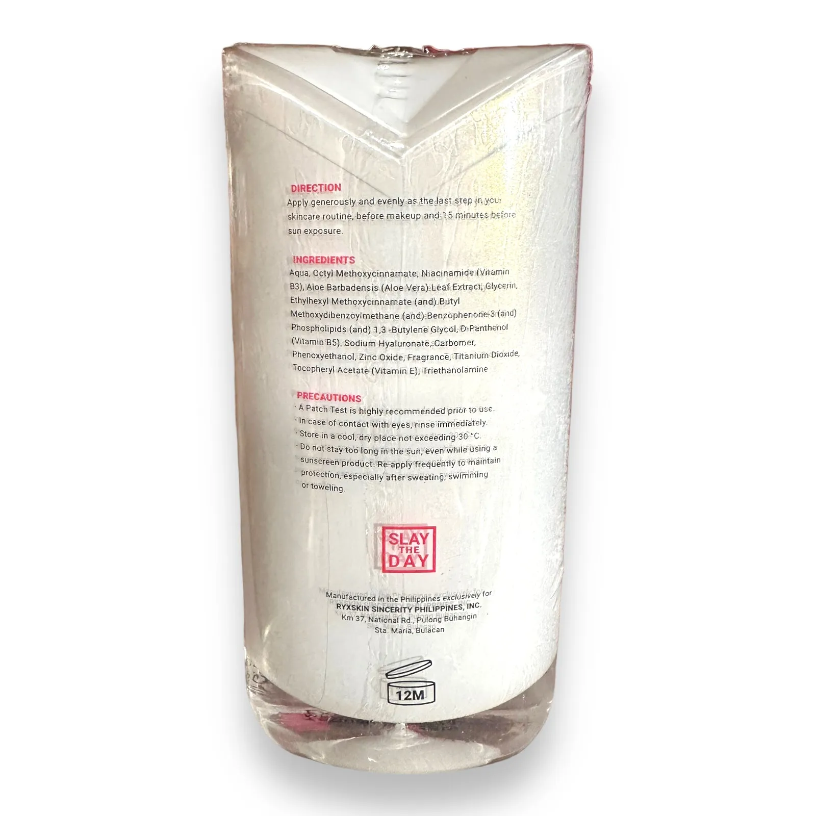 Ryx Skin Invisible Sunshield / Sunscreen 50ml - NEW PACKAGING