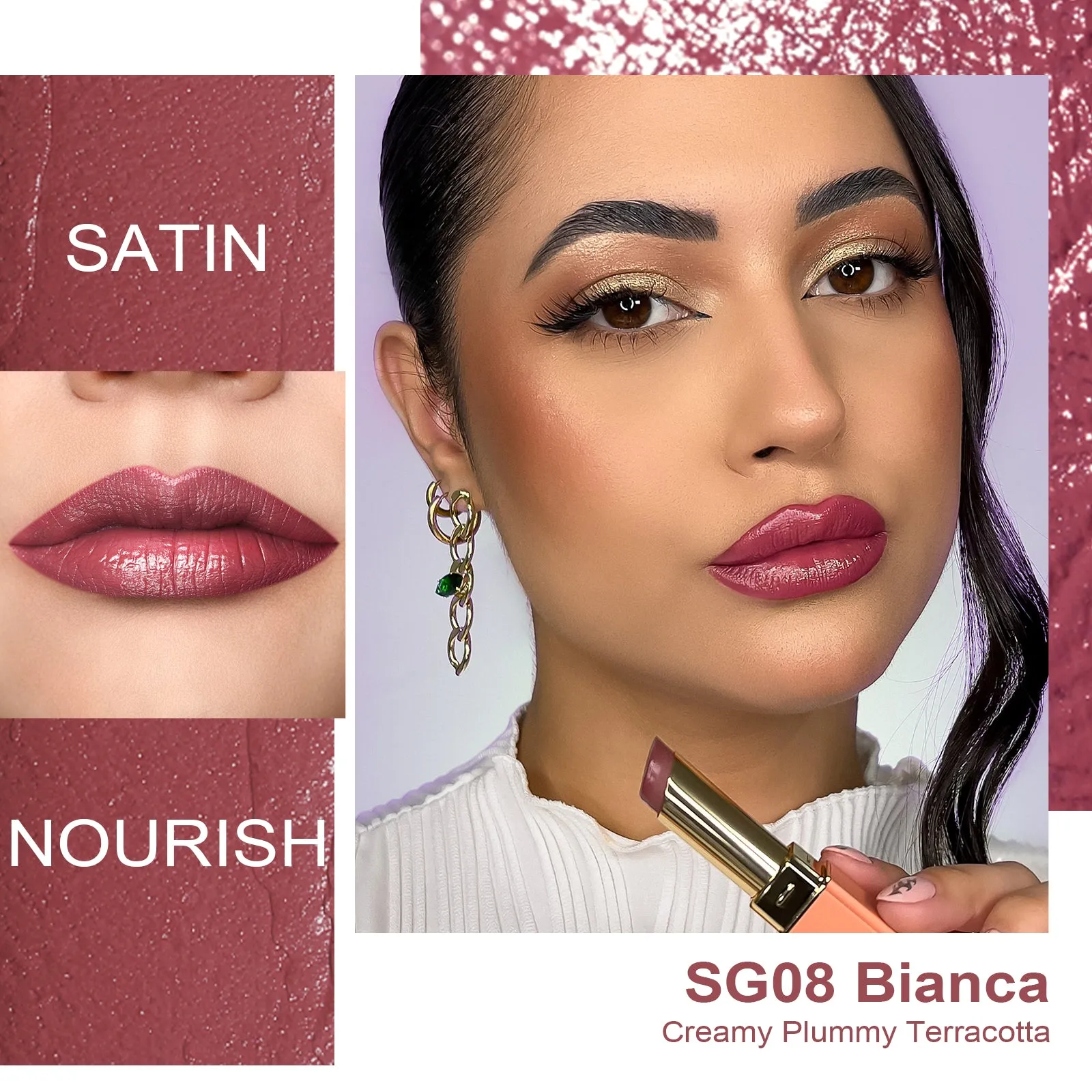 Sensual Glow Lipstick | SG08 Bianca