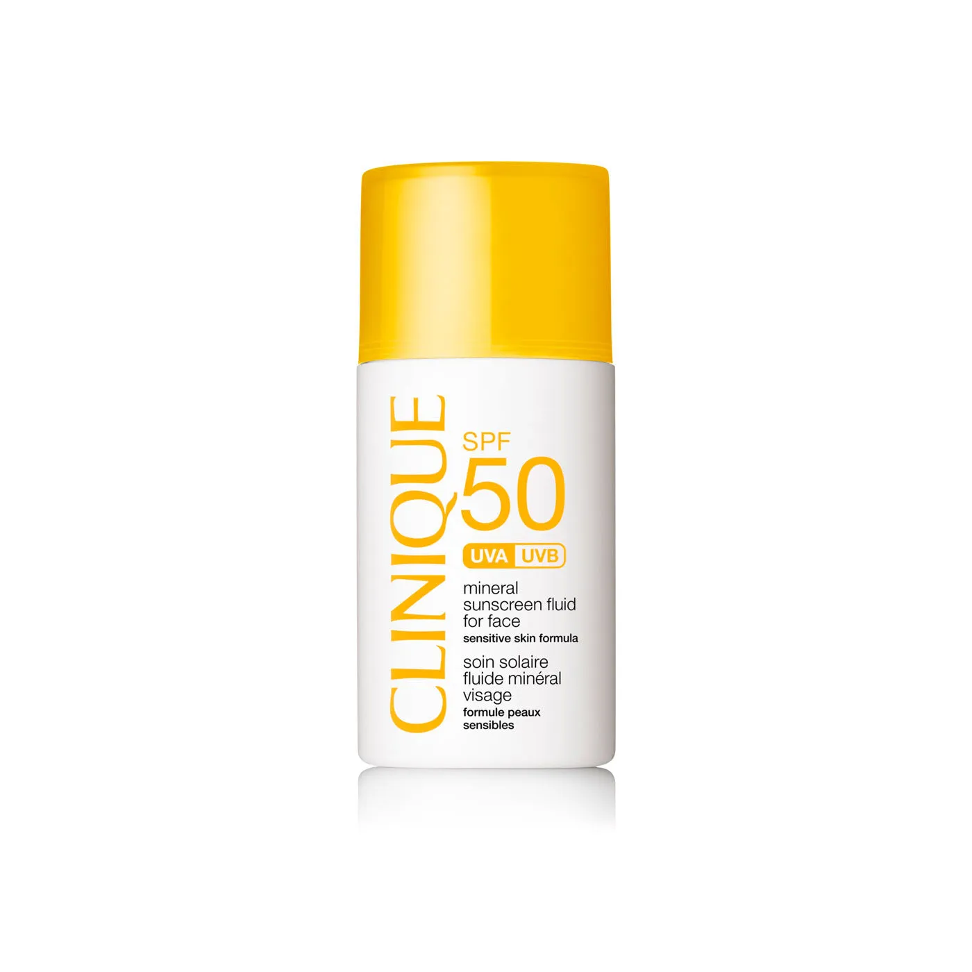 SPF50 Mineral Sunscreen Fluid for Face - Sensitive Skin Formula