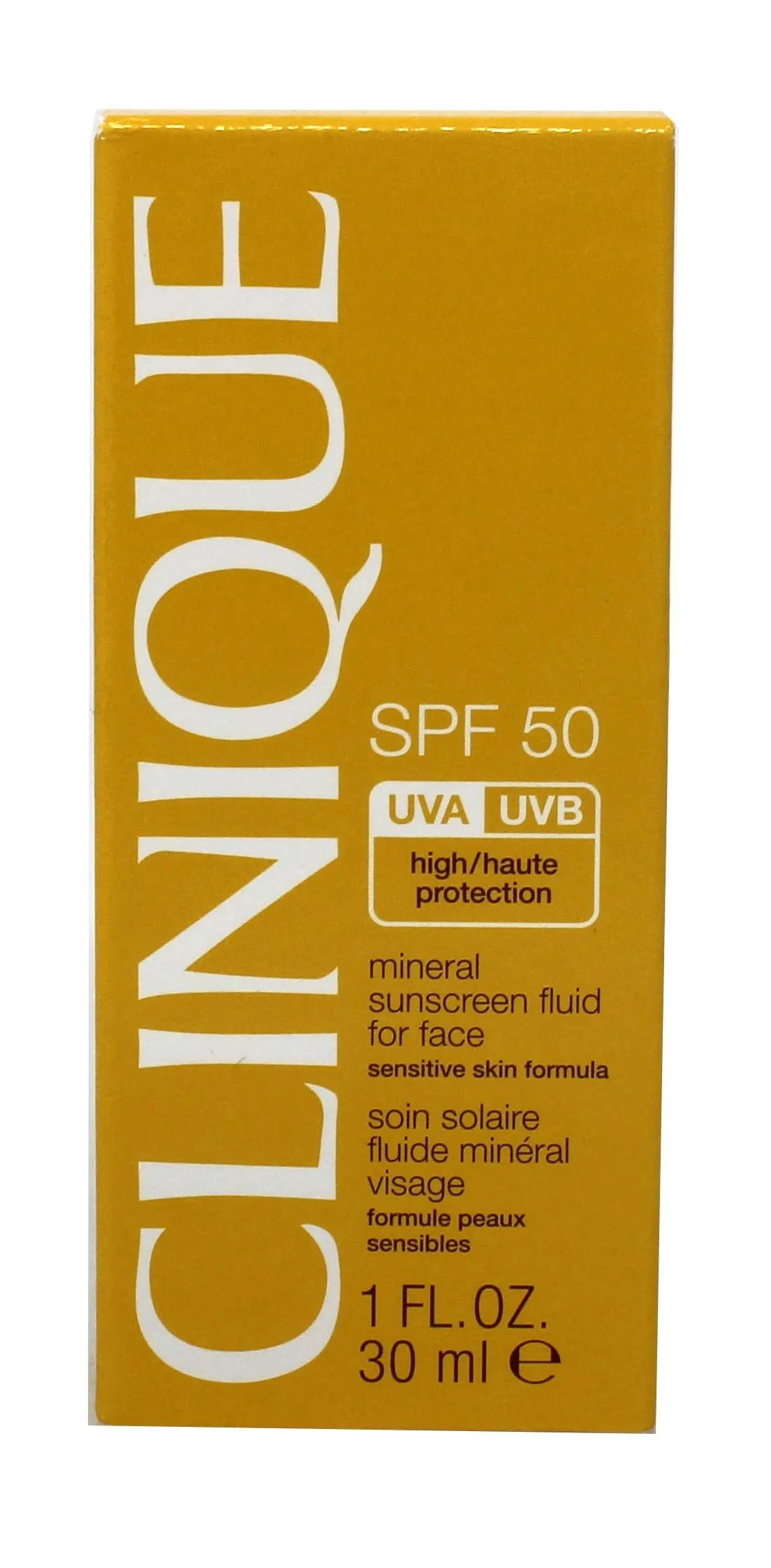 SPF50 Mineral Sunscreen Fluid for Face - Sensitive Skin Formula